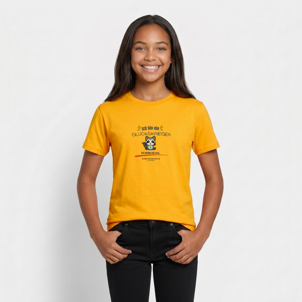 Glückskrieger T-Shirt für Teens – Stark für mich & andere - gold