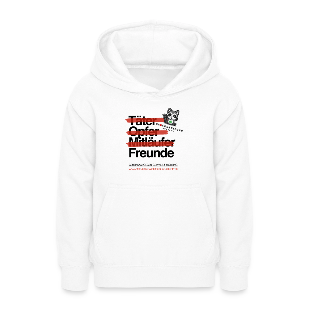 Glückskrieger Hoodie für Teens – Freunde - white