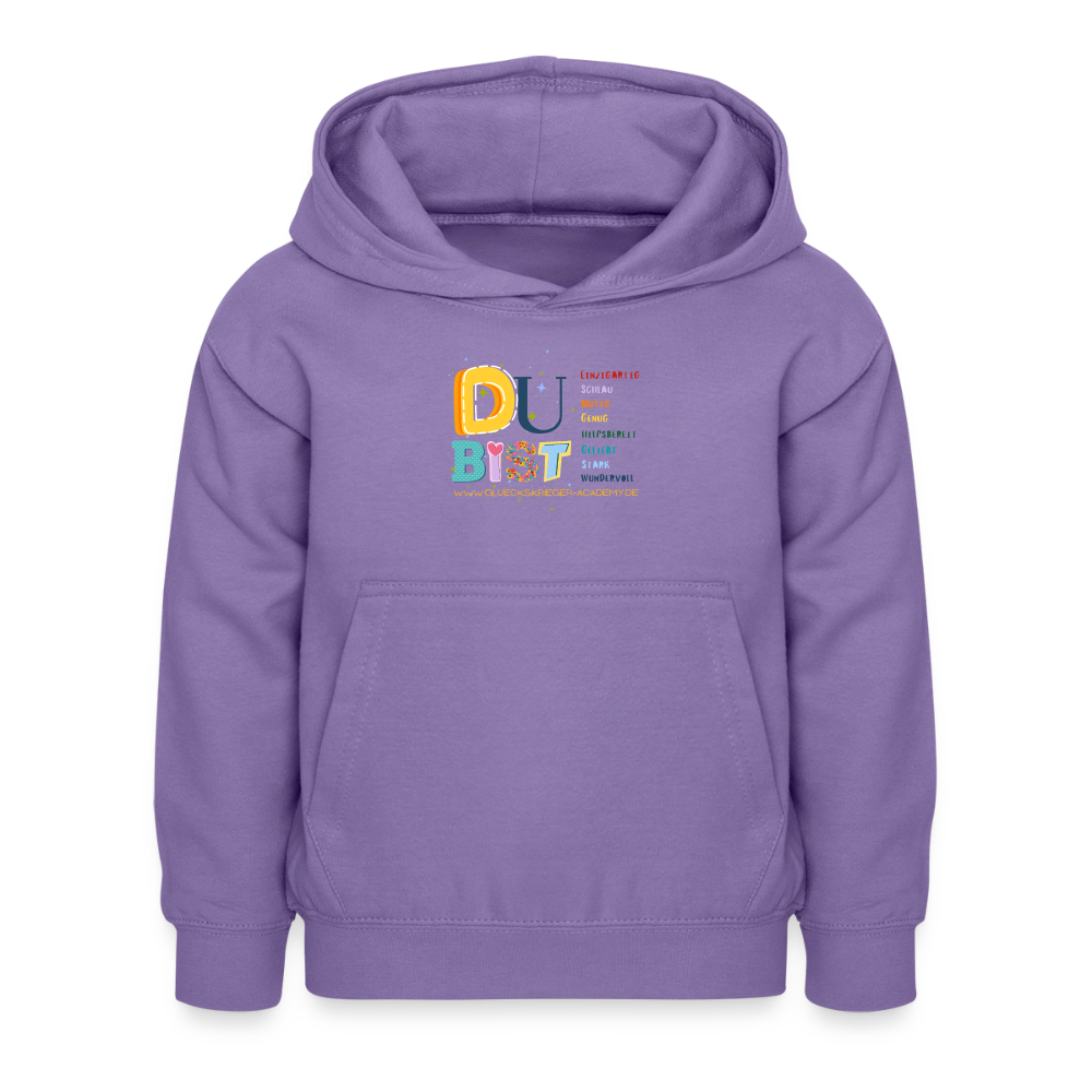 Glückskrieger Hoodie – Du bist... - lavender