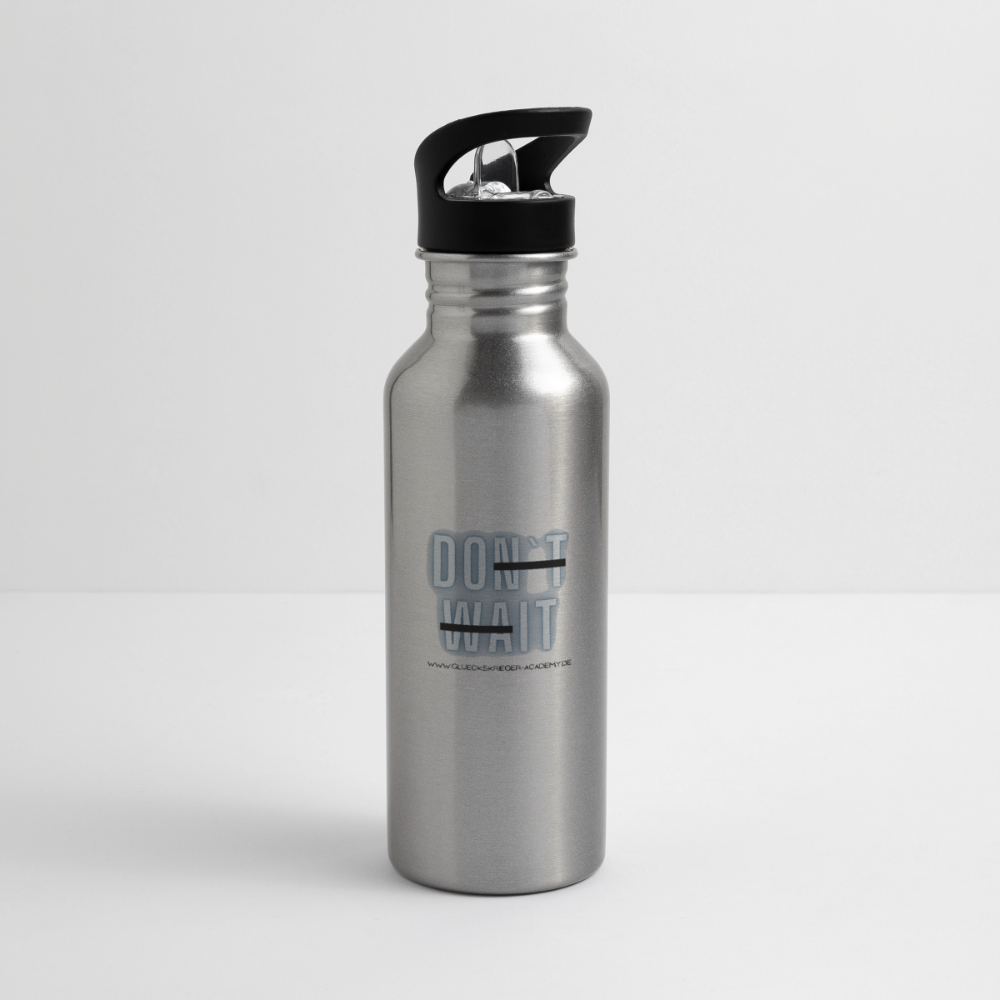 Glückskrieger Trinkflasche – Do it - silver