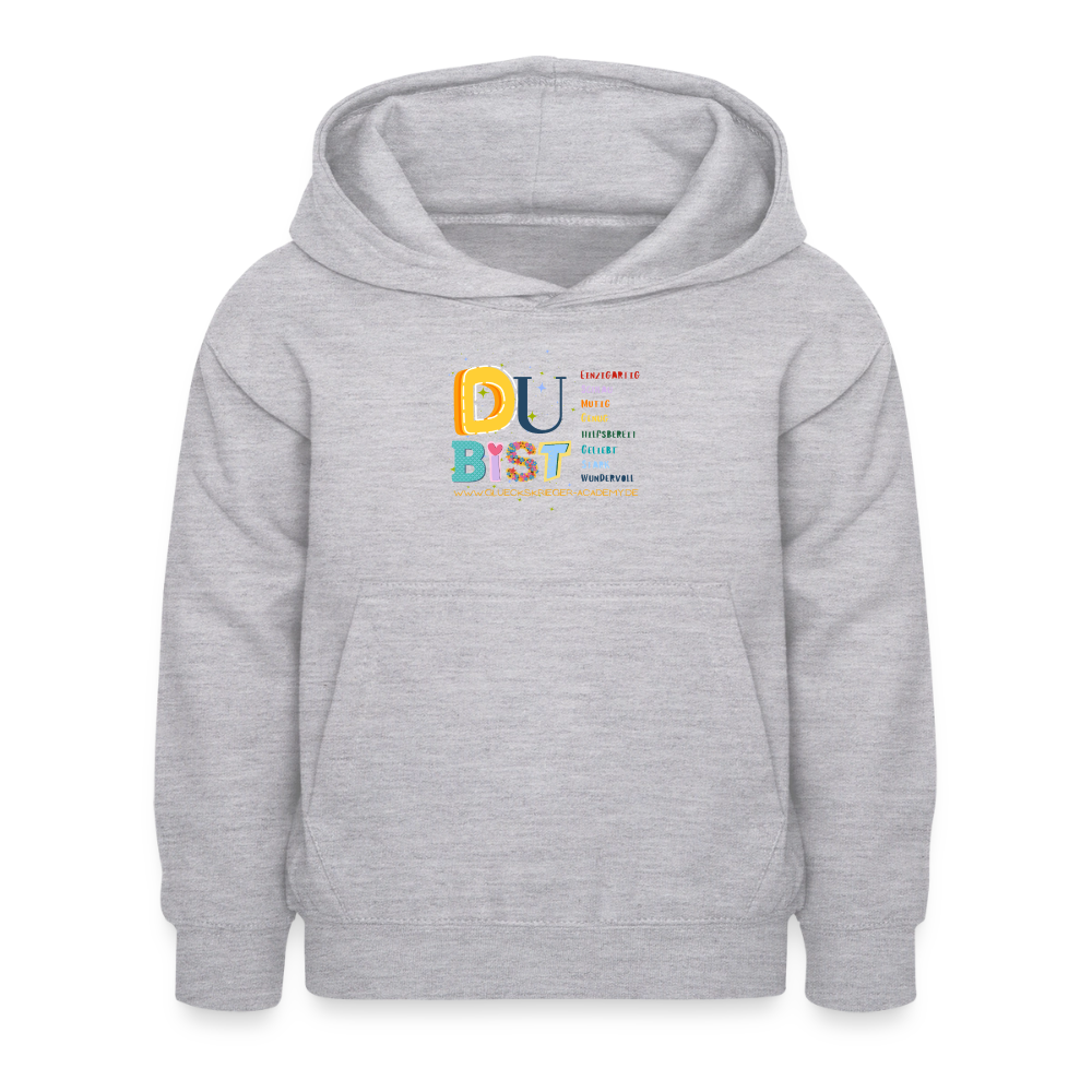Glückskrieger Hoodie – Du bist... - light heather grey