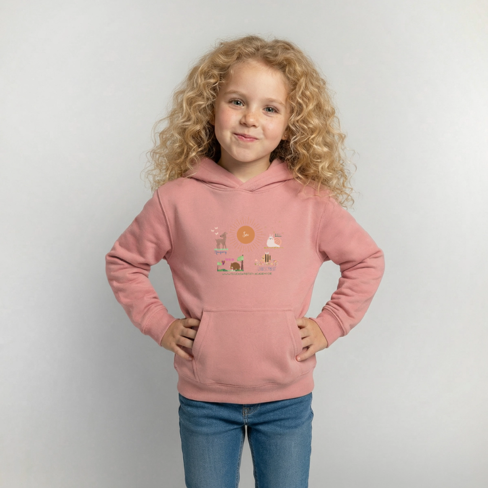 Glückskrieger Hoodie – Stark & Mutig - dusky rose