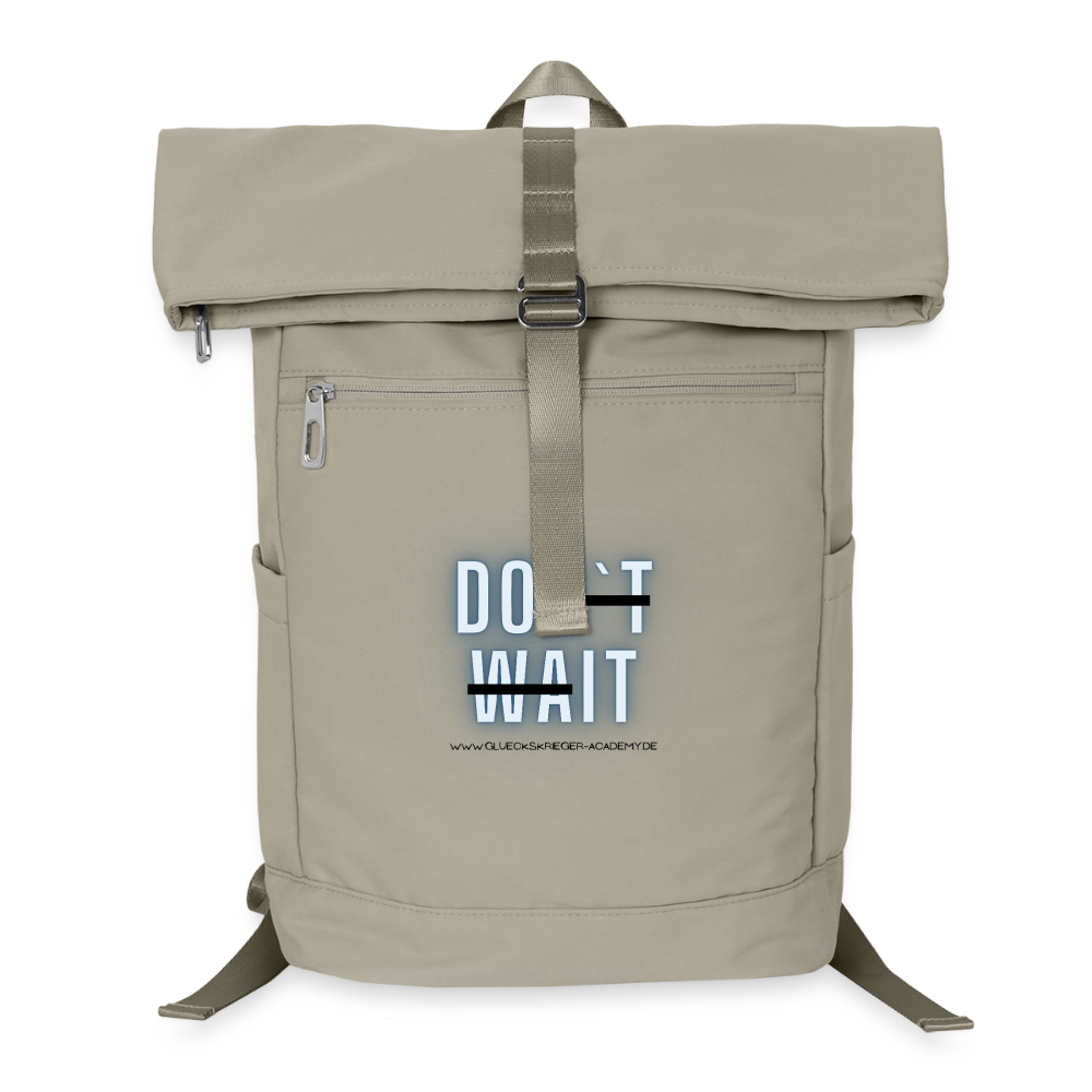 Glückskrieger Premium Rucksack-Do it - sand beige
