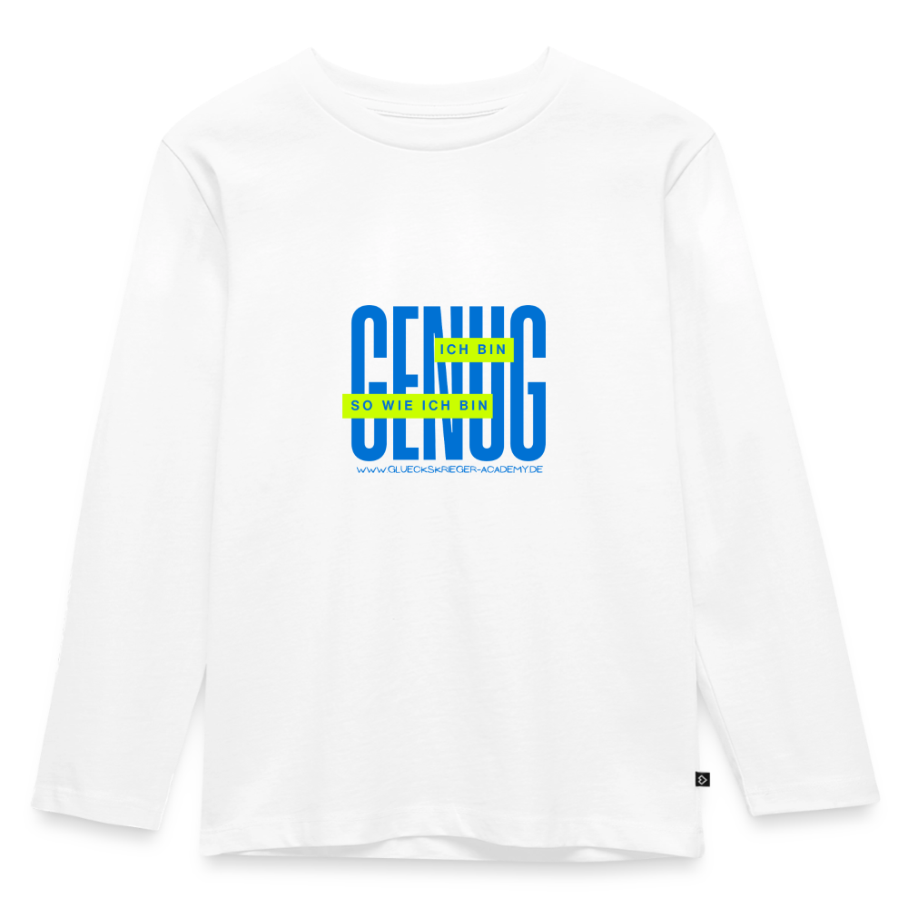 Langarmshirt für kleine Glückskrieger - white