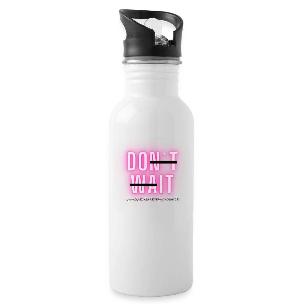 Glückskrieger Trinkflasche – Do it - white