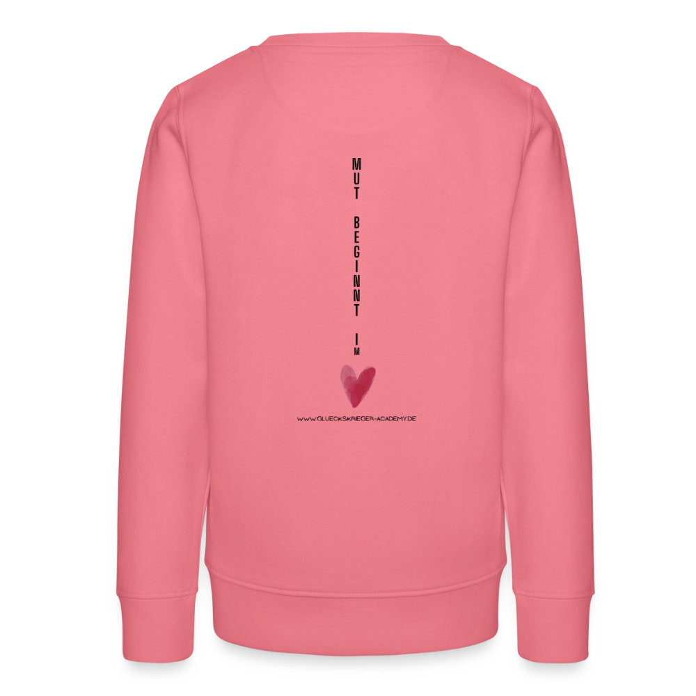 Glückskrieger Teens Pullover – Mut - pink joy 