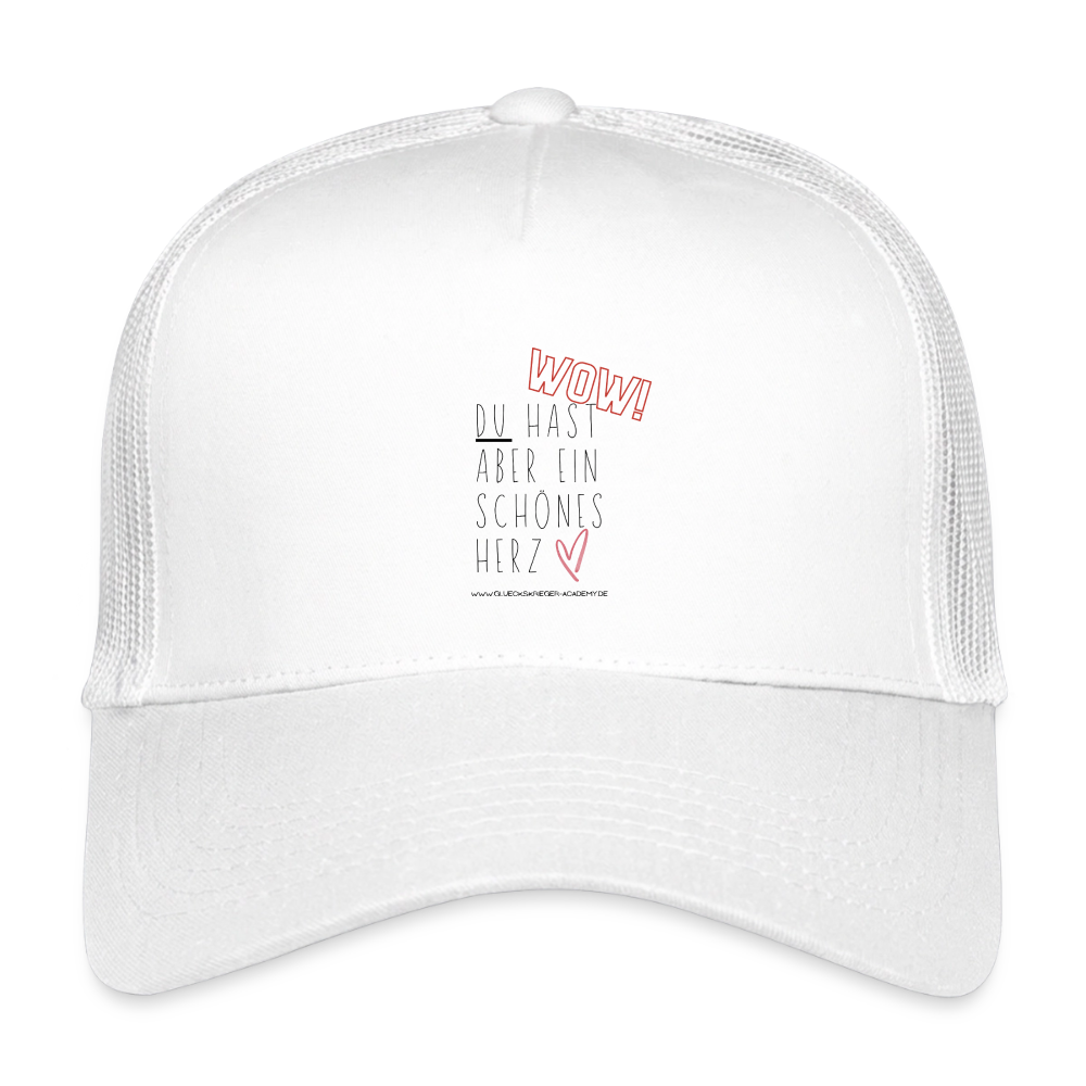 Kids’ Trucker Cap-Herz - white