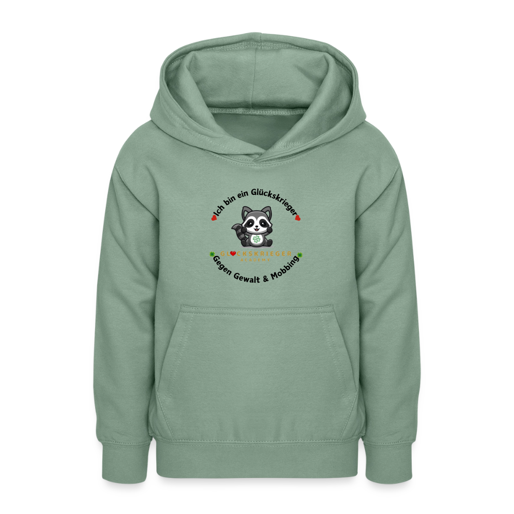 Teen Glückskrieger Hoodie – Wärme & Stärke für jeden Tag - steel green