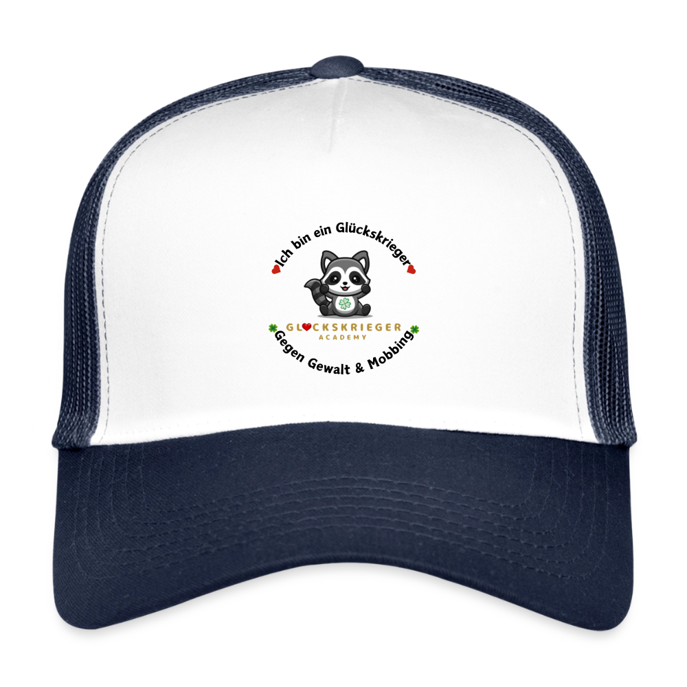 Kids’ Trucker Cap - white/navy