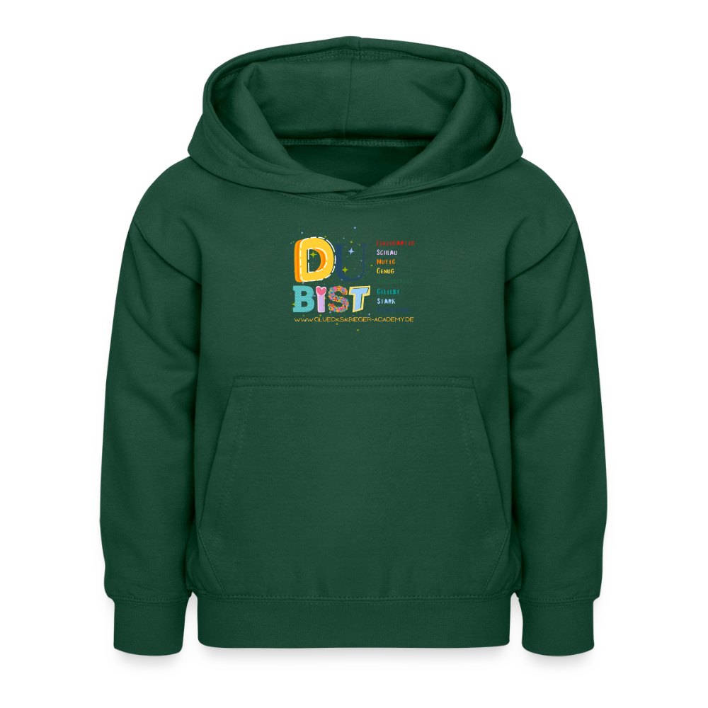 Glückskrieger Hoodie – Du bist... - bottle green