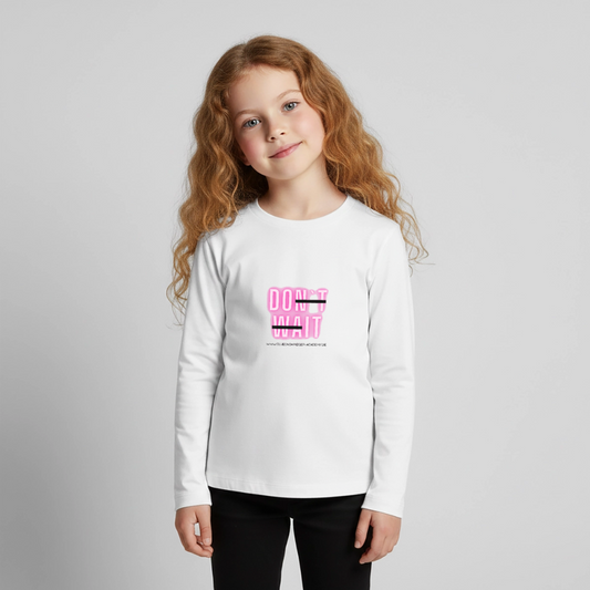 Langarmshirt für kleine Glückskrieger-Do it - white