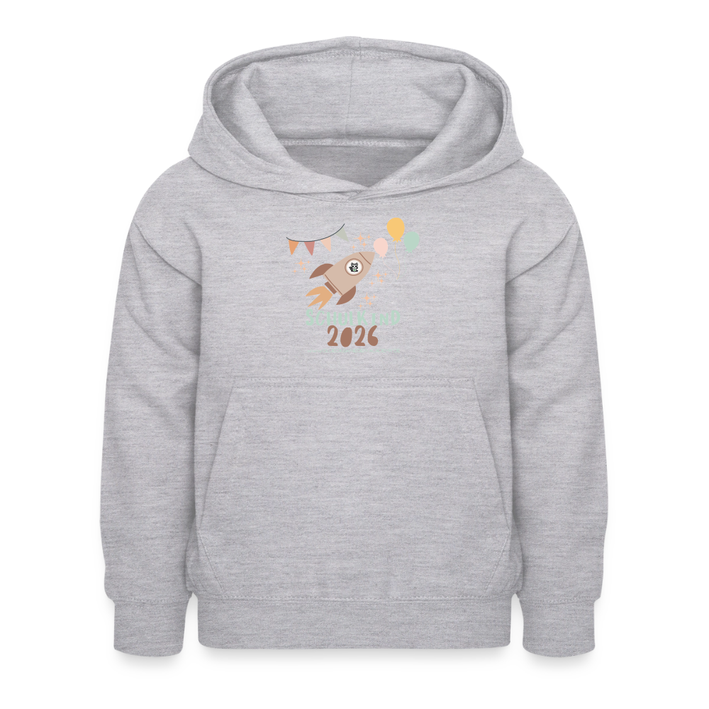 Glückskrieger Hoodie – Schulkind 2026 - light heather grey