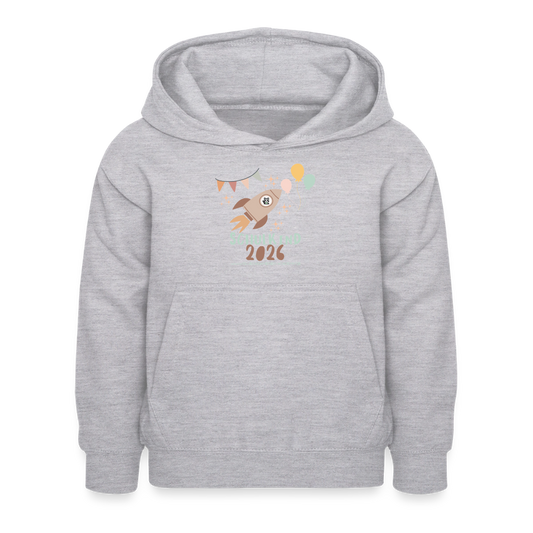 Glückskrieger Hoodie – Schulkind 2026 - light heather grey