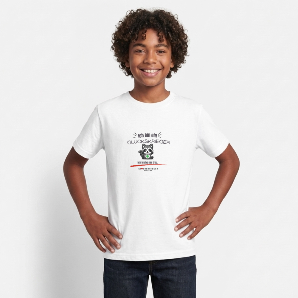 Glückskrieger T-Shirt für Teens – Stark für mich & andere - white