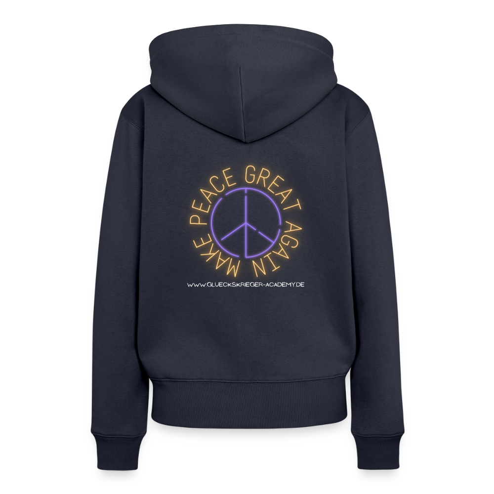 Damen Hoodies – Peace - navy