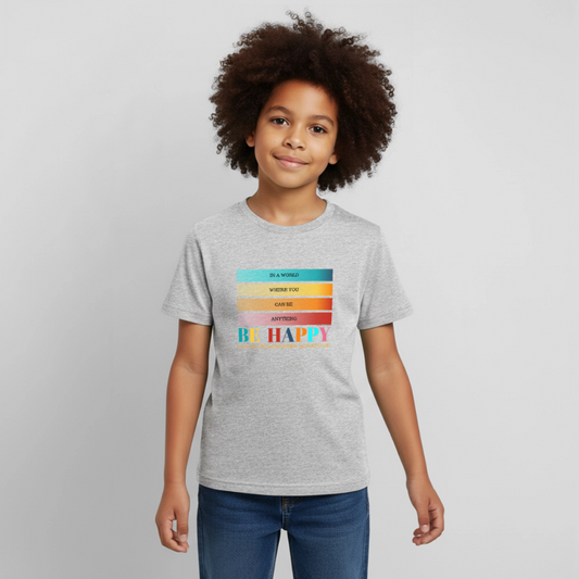 Kinder Shirt - Freunde fürs Leben - heather grey