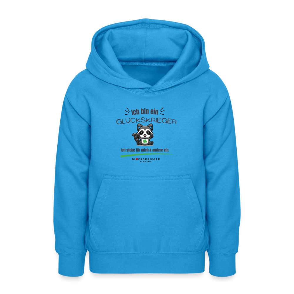 Glückskrieger Hoodie für Teens – Ich bin... - sea blue