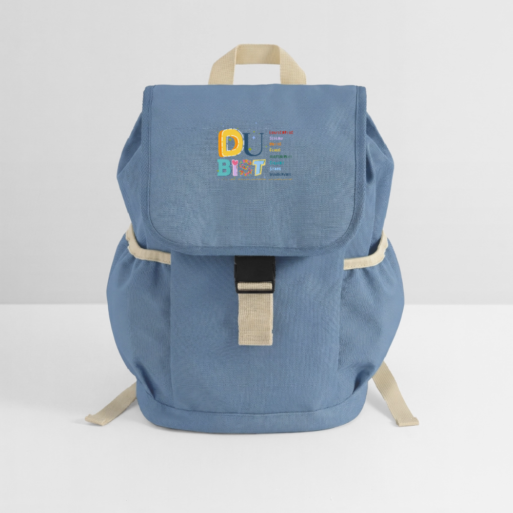 Kinder Rucksack – Mut & Selbstvertrauen für jeden Tag - steel blue