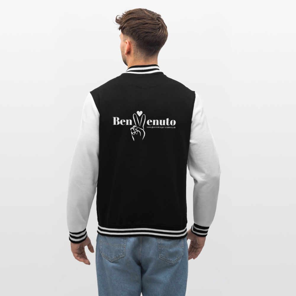 College Jacke – Benvenuto - black/white