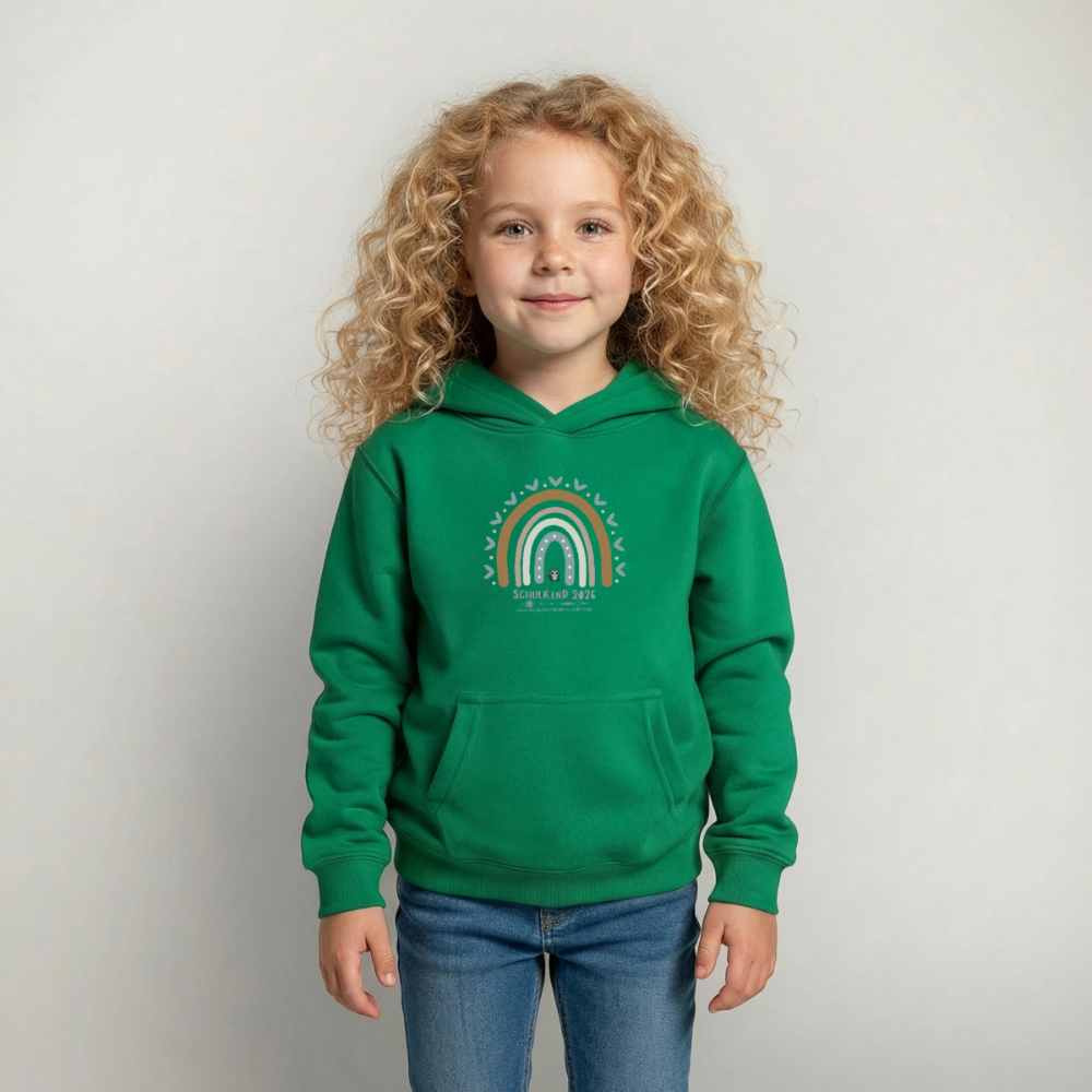 Glückskrieger Hoodie – Schulkind 2026 - kelly green