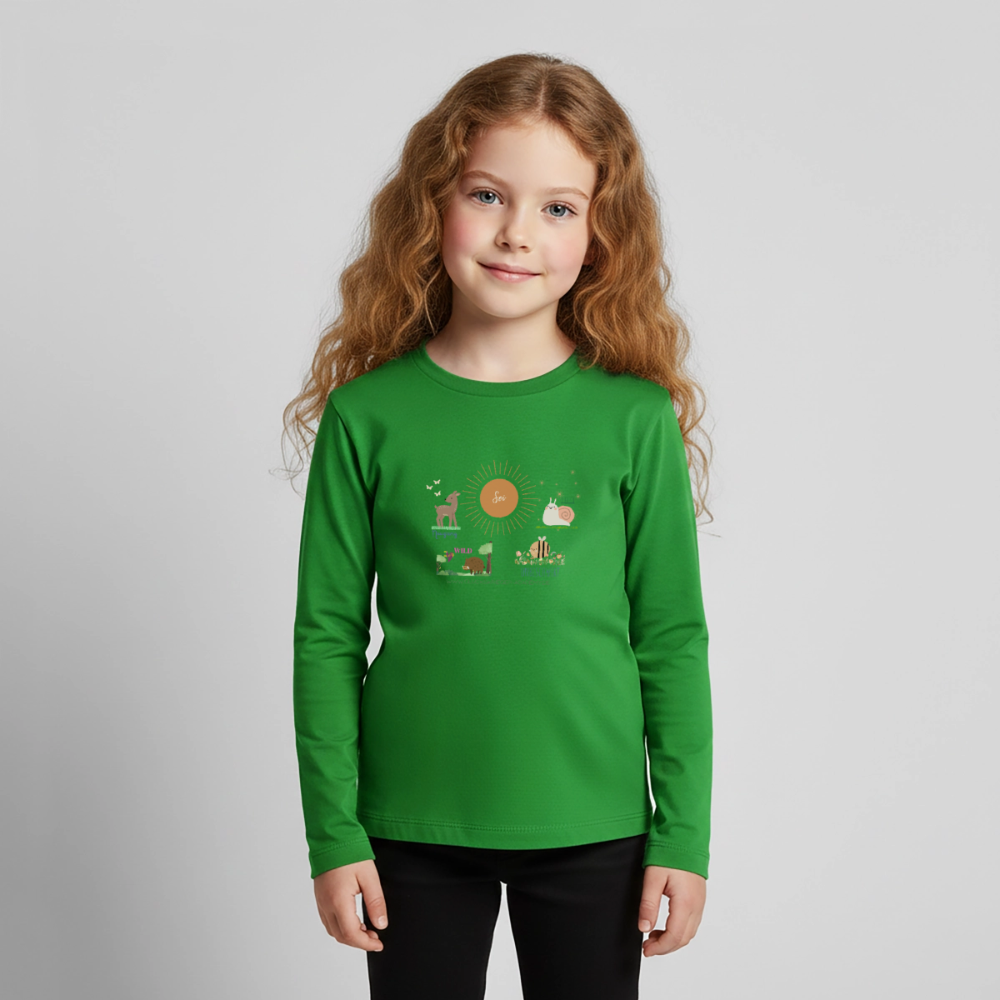 Langarmshirt für kleine Glückskrieger - green