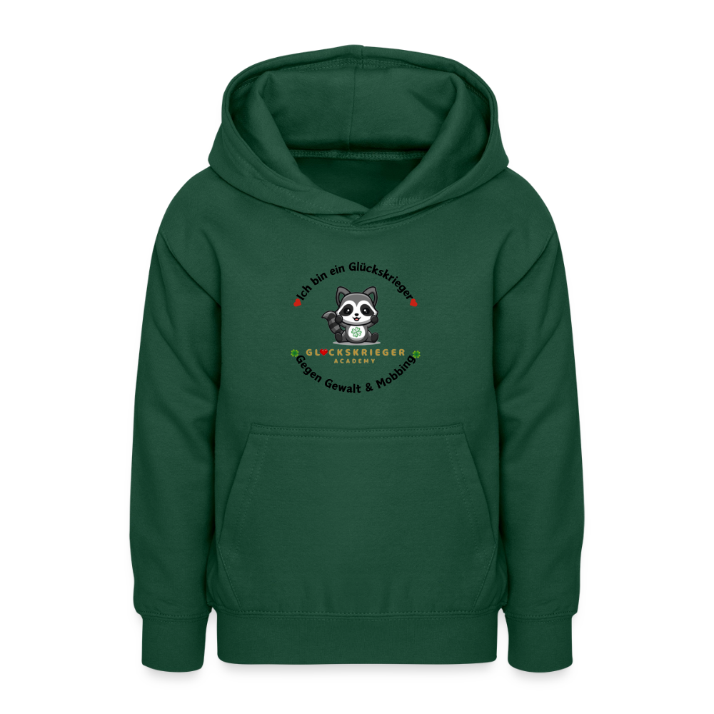 Teen Glückskrieger Hoodie – Wärme & Stärke für jeden Tag - bottle green