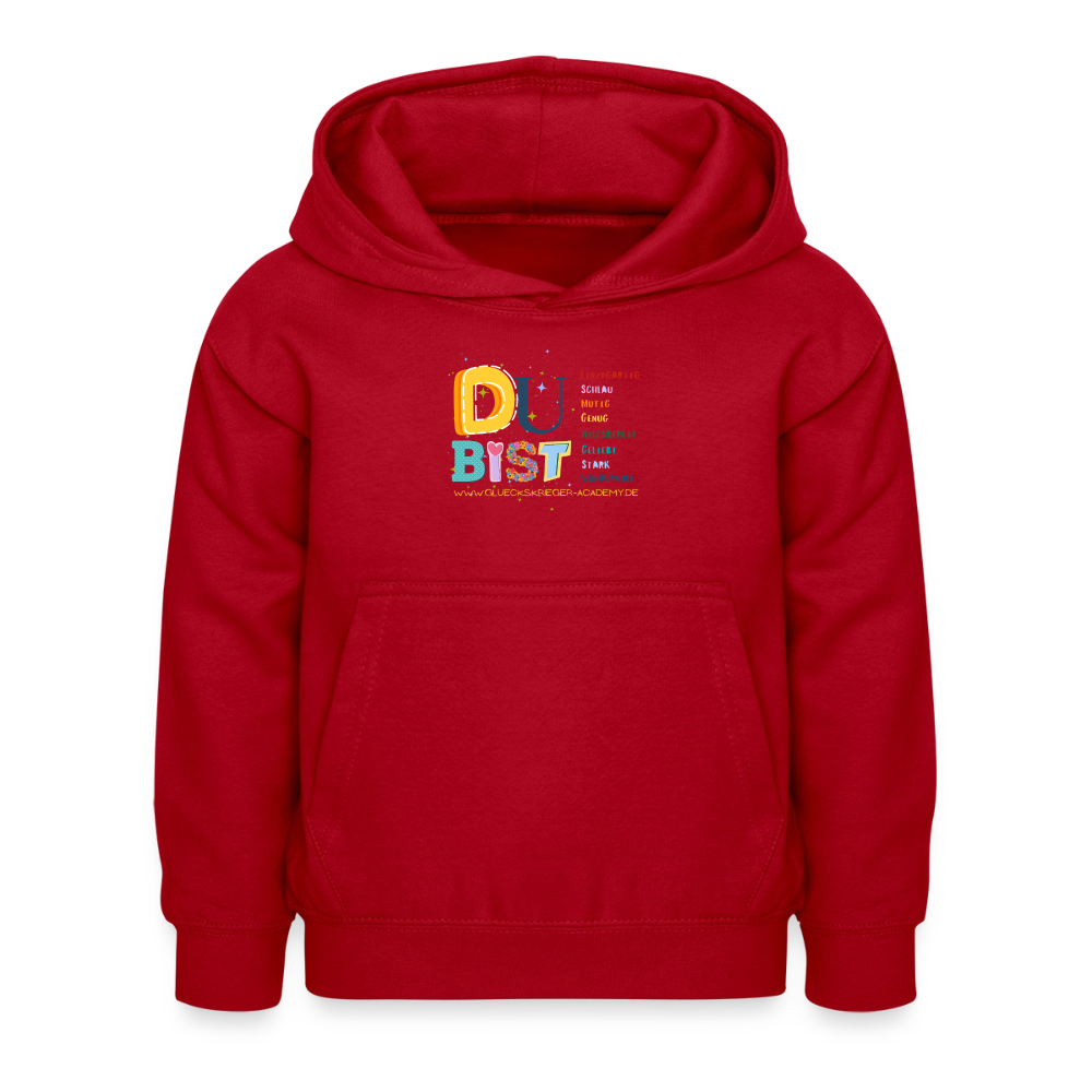 Glückskrieger Hoodie – Du bist... - red