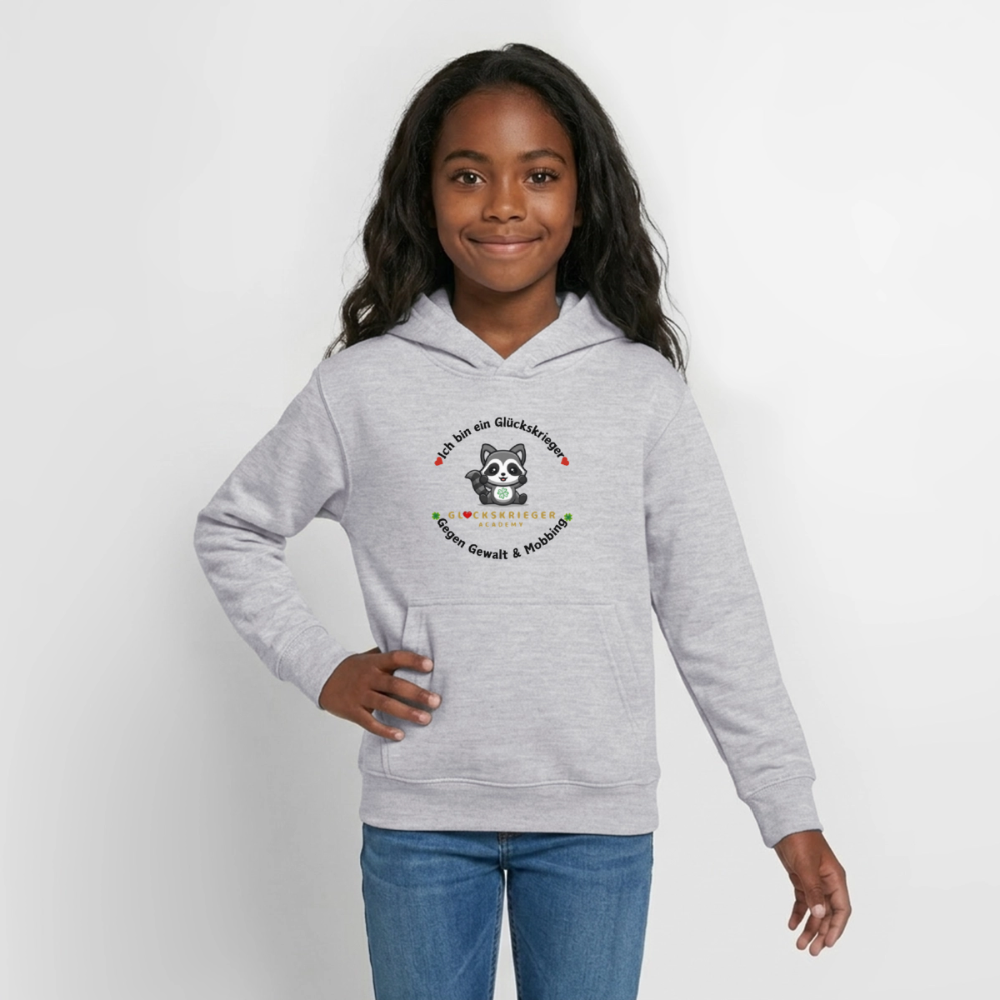 Glückskrieger Hoodie für Teens– Wärme & Stärke für jeden Tag - light heather grey