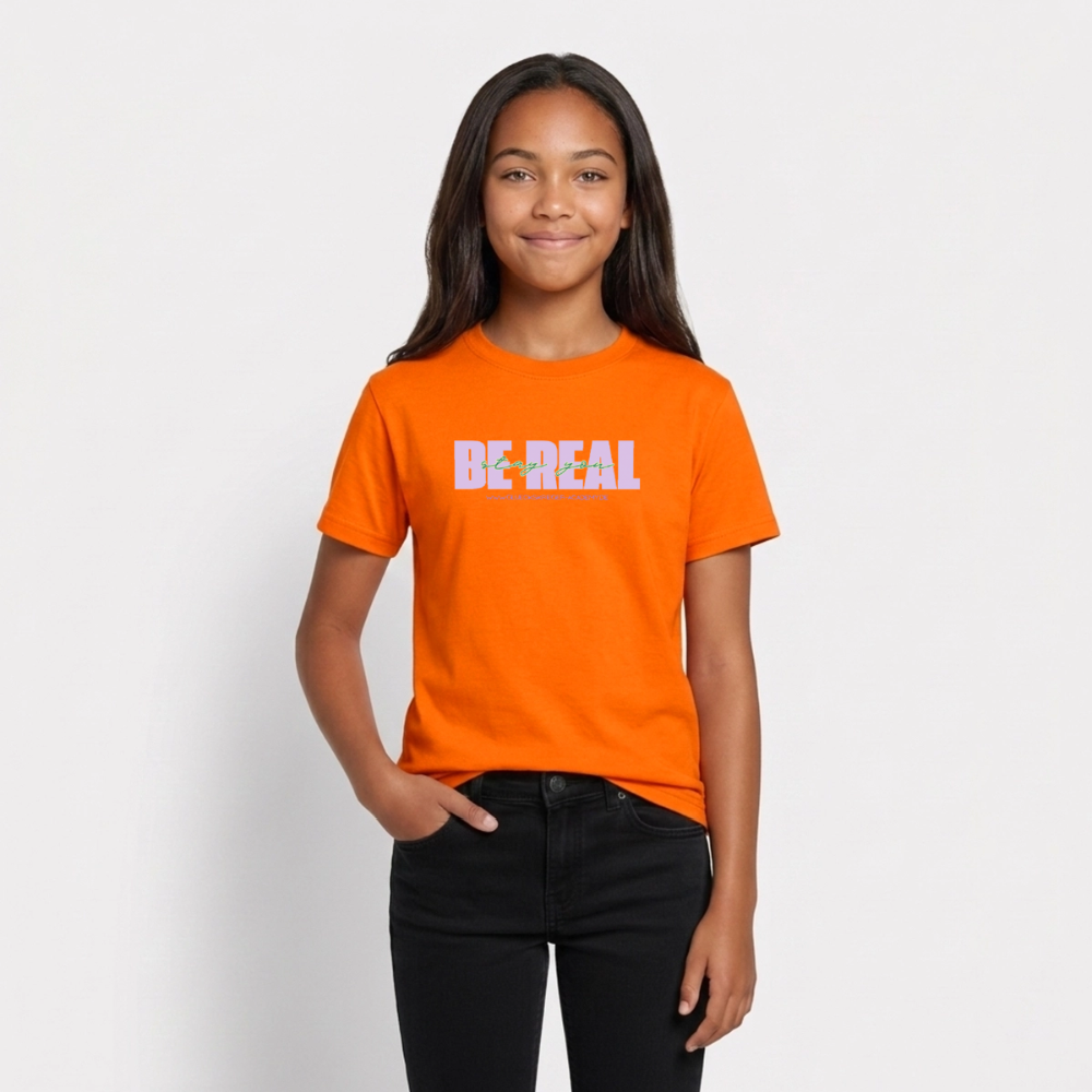 T-Shirt für Teens- BE REAL - orange