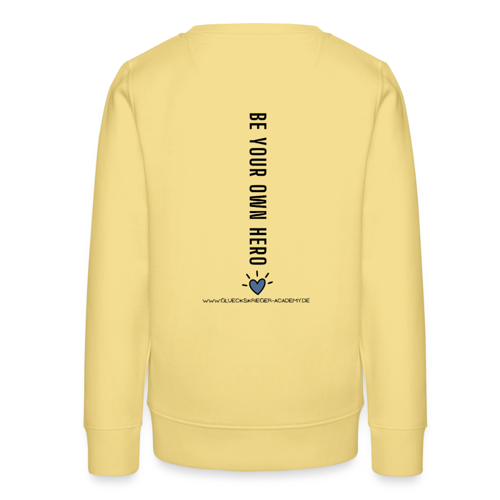 Glückskrieger Teens Pullover – Hero - viva yellow 