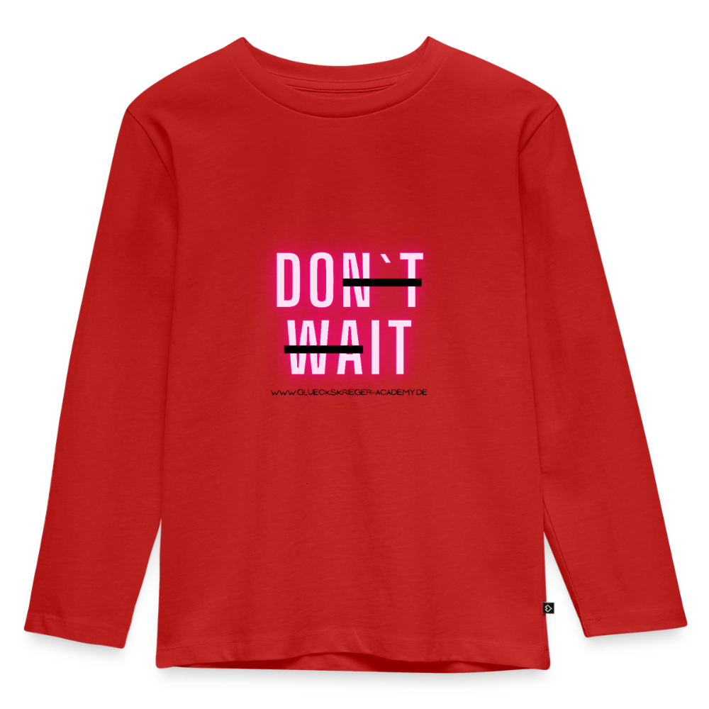 Langarmshirt für kleine Glückskrieger-Do it - red