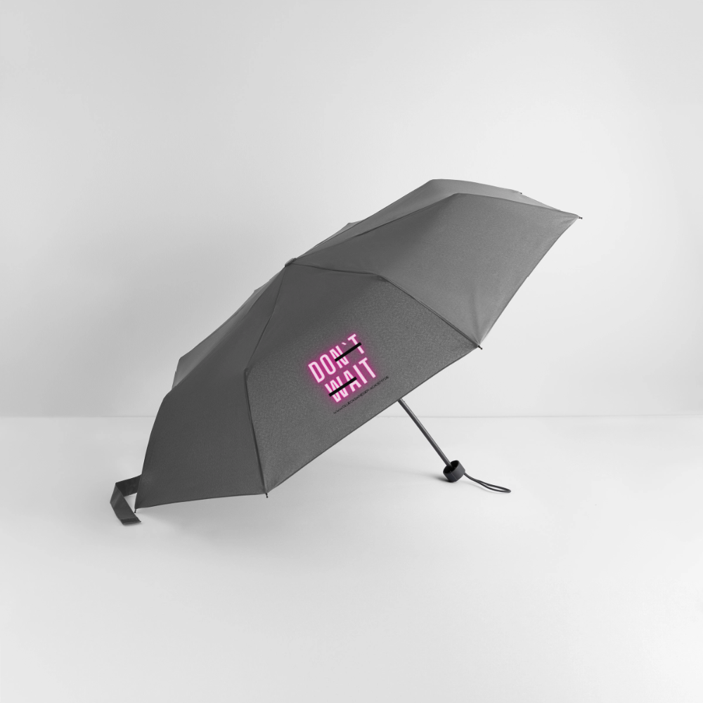 Glückskrieger Regenschirm – Stark durch jedes Wetter-Do it - grey