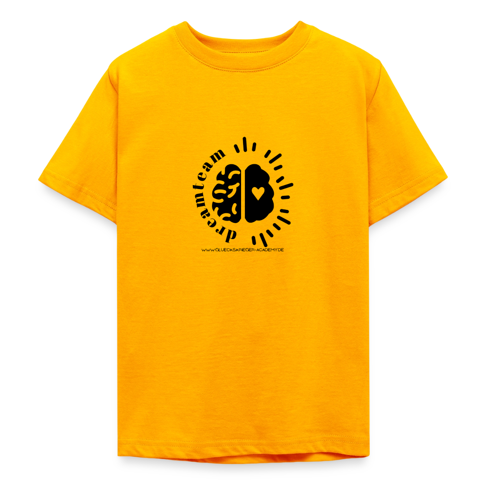 t-Shirt für Teens- Dreamteam - gold