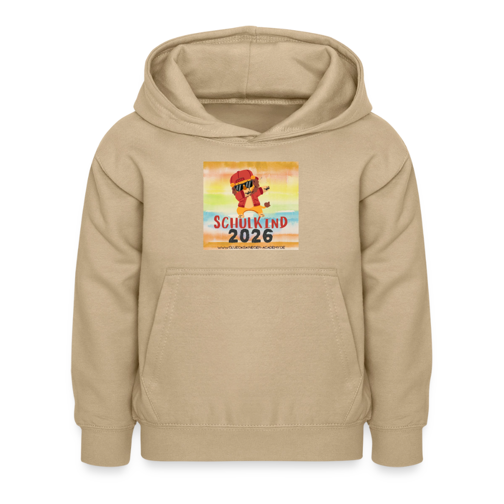 Glückskrieger Hoodie – Schulkind 2026 - sand