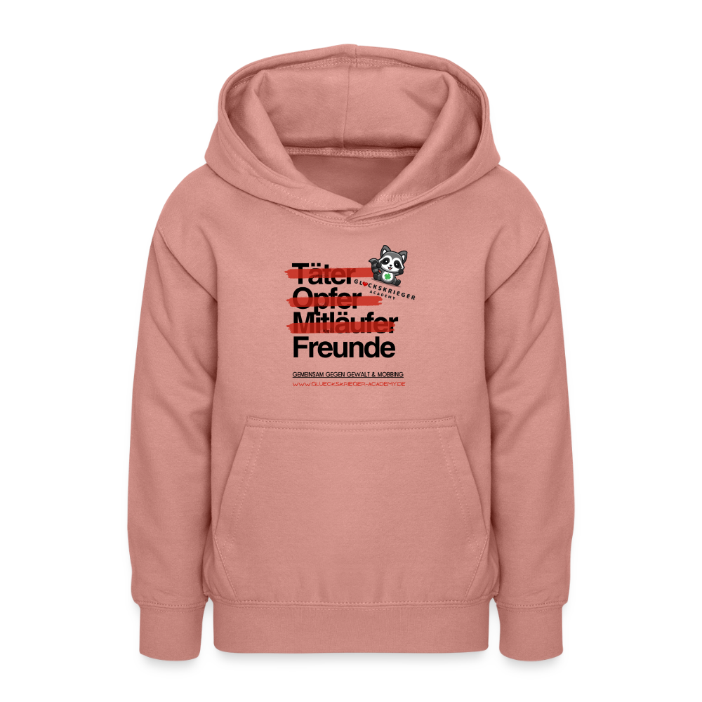 Glückskrieger Hoodie für Teens – Freunde - dusky rose