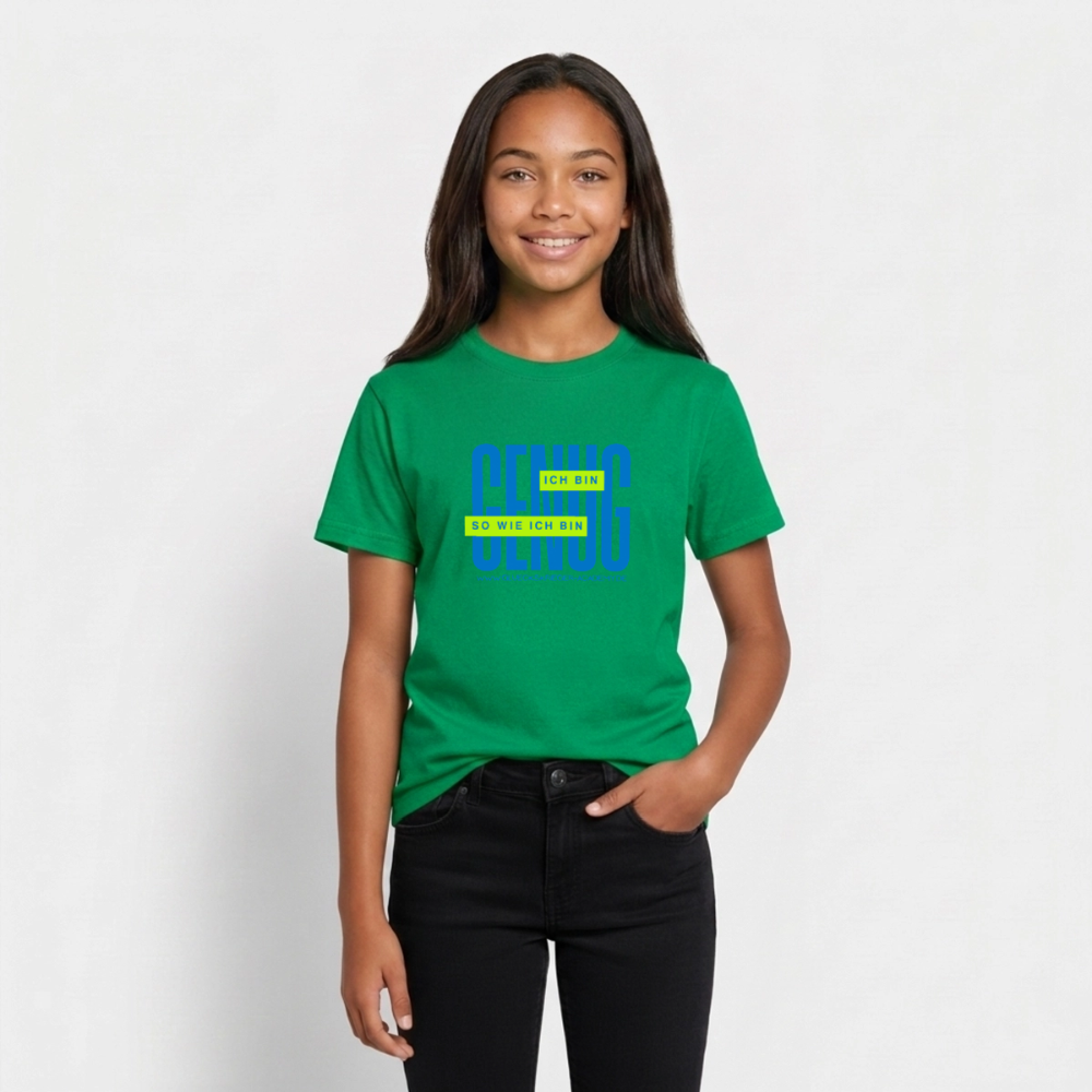 T-Shirt für Teens- Genug - kelly green