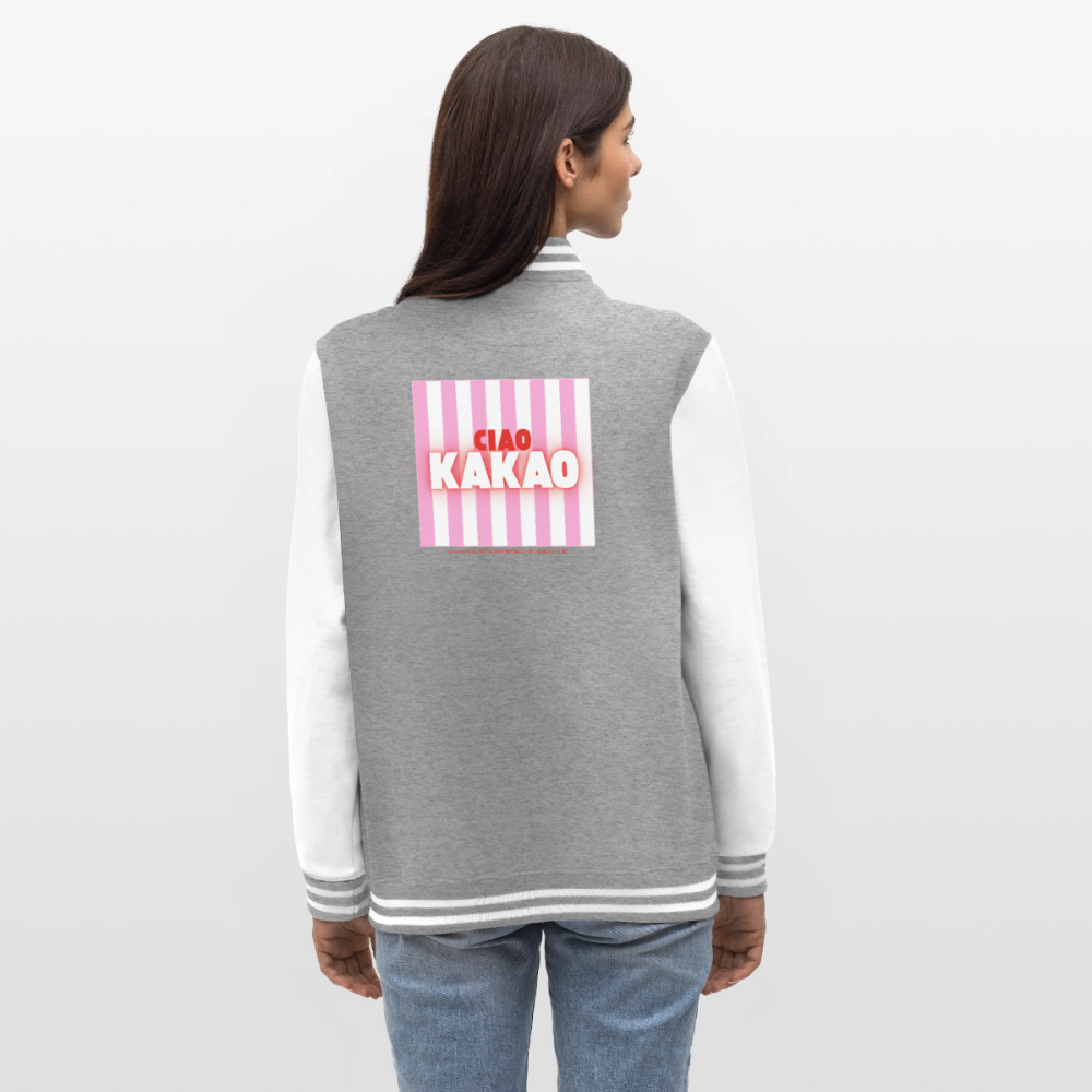 College Jacke –Ciao Kakao - heather grey/white