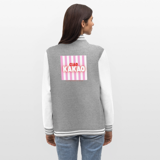 College Jacke –Ciao Kakao - heather grey/white