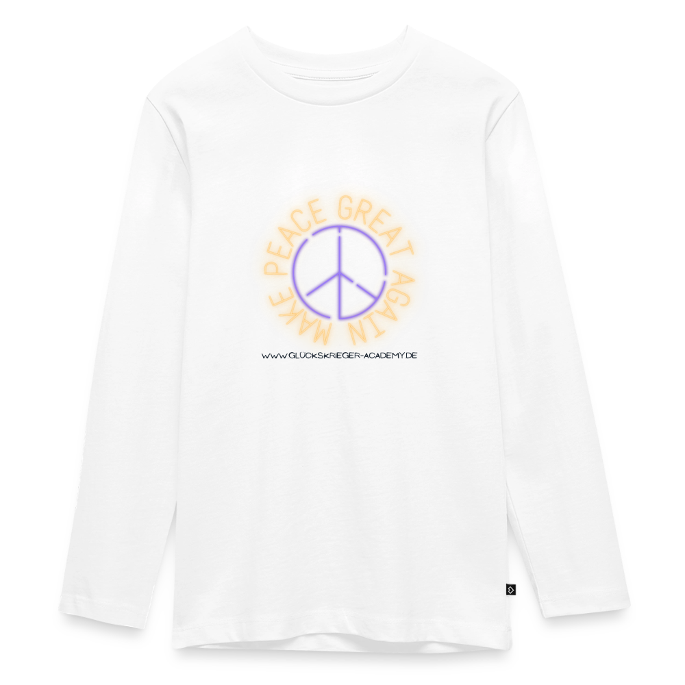 Langarmshirt für coole Teens - white