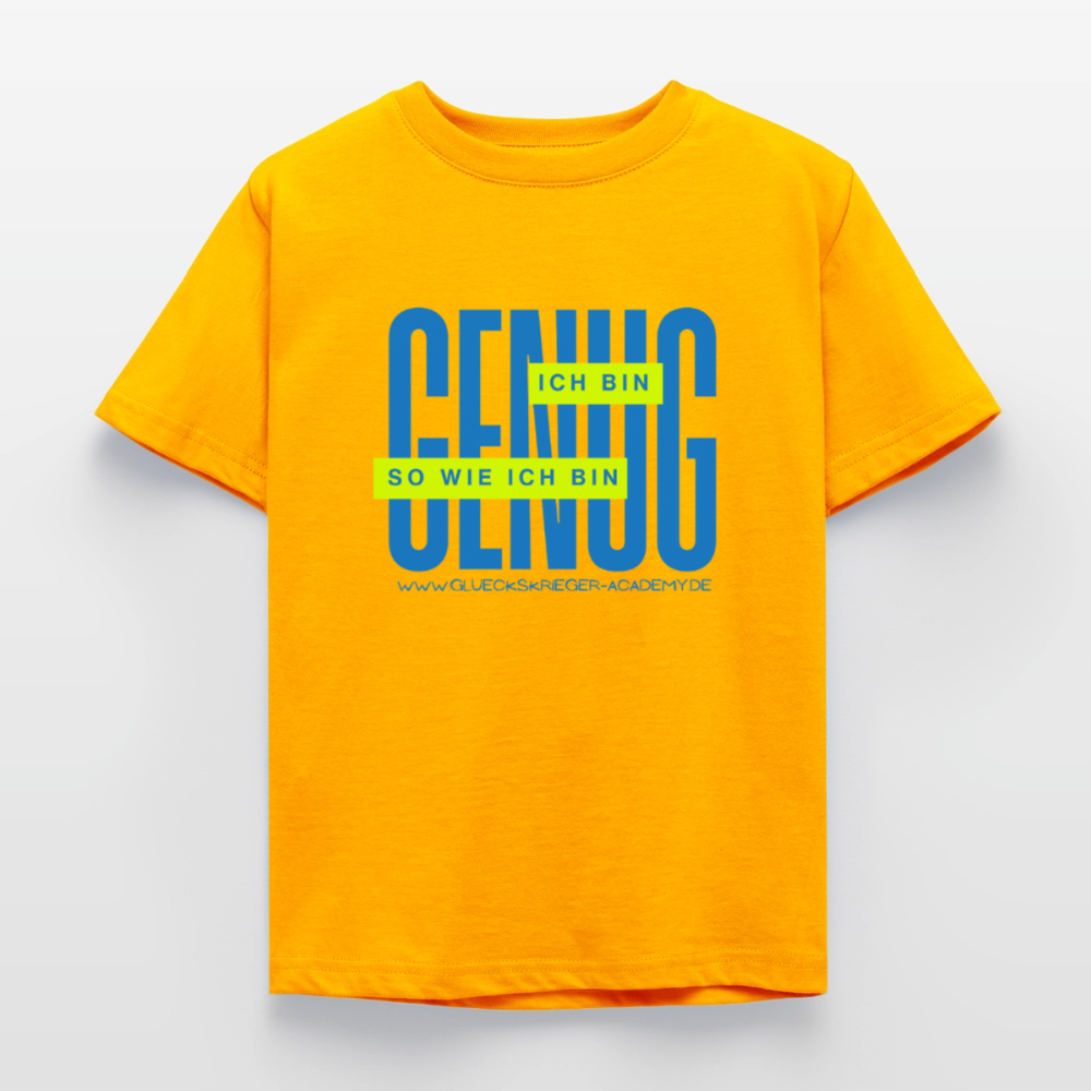Kinder Shirt - Definition Glückskrieger - gold