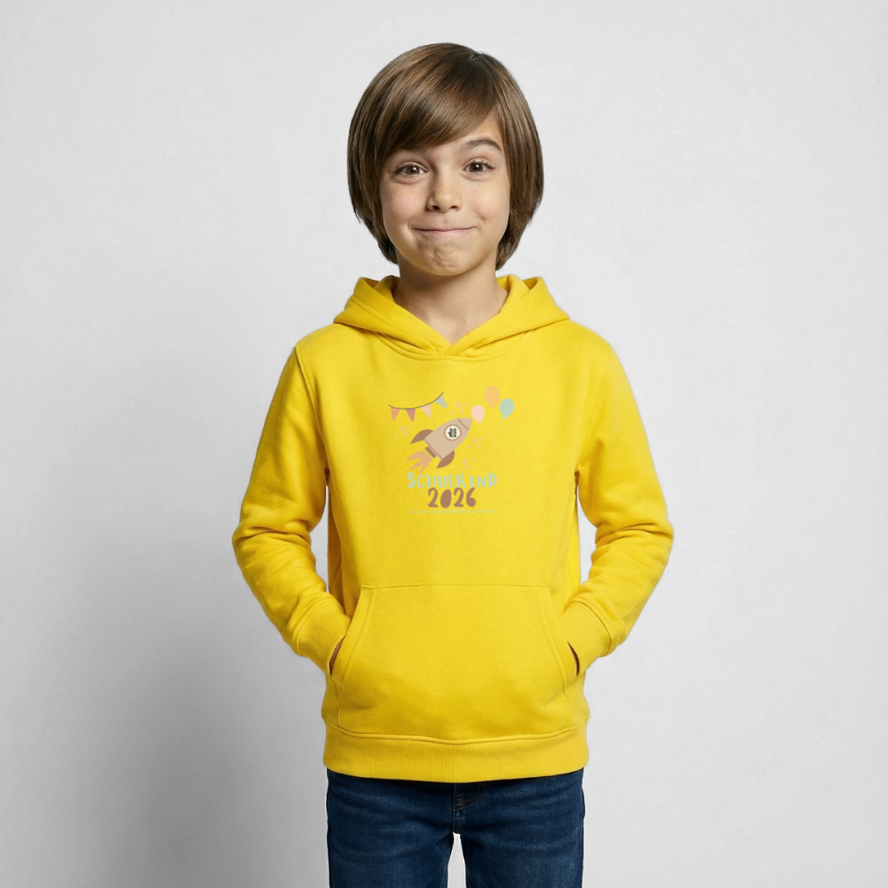 Glückskrieger Hoodie – Schulkind 2026 - yellow