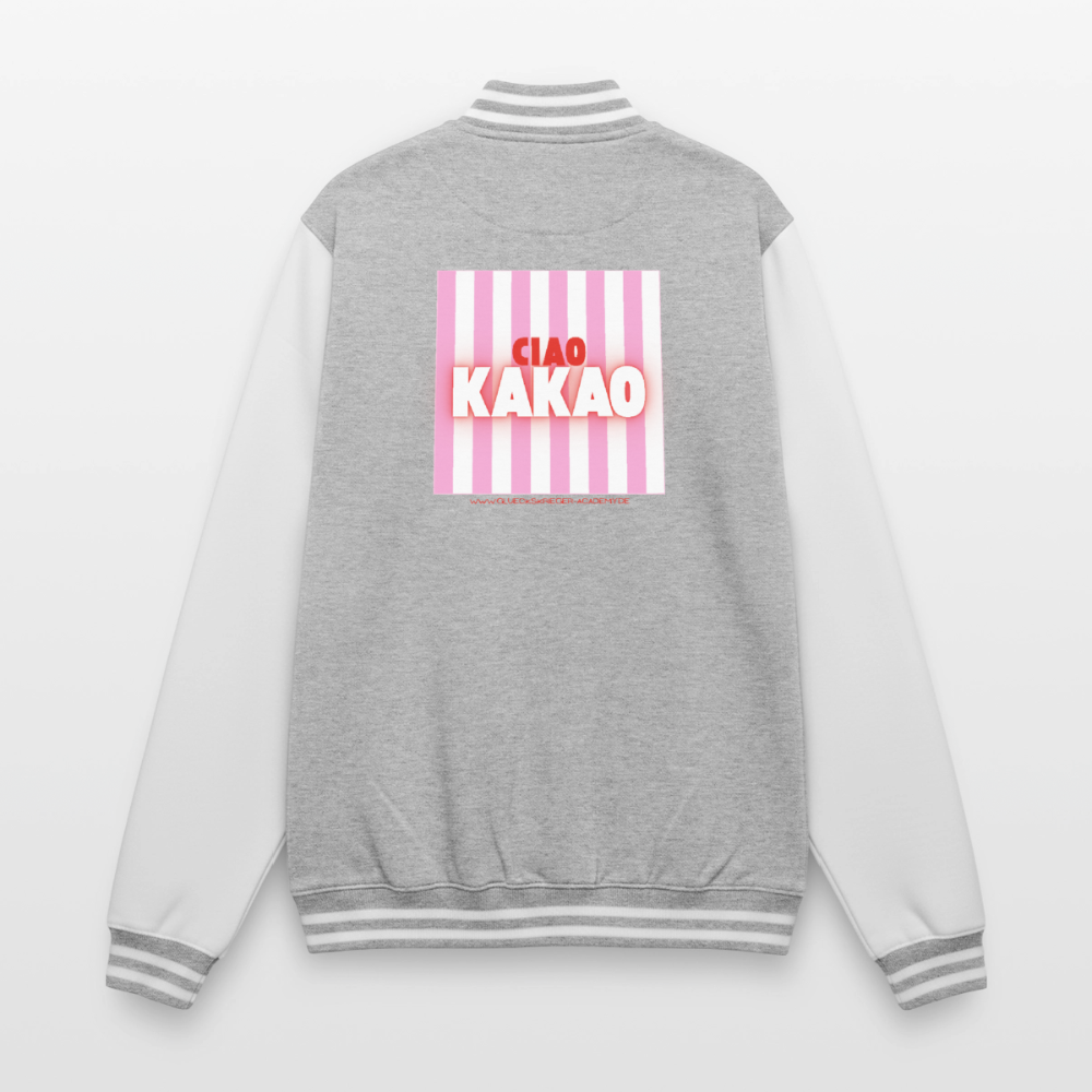 College Jacke –Ciao Kakao - heather grey/white