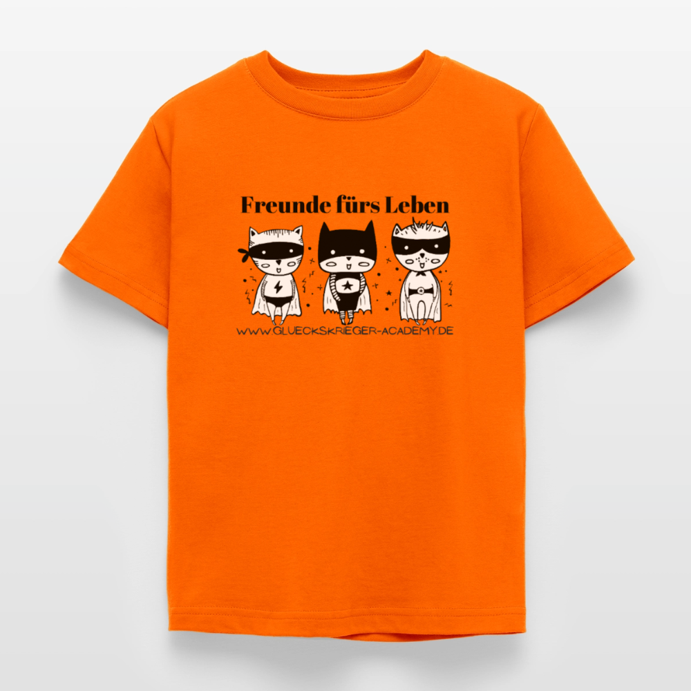 Kinder Shirt - Freunde fürs Leben - orange
