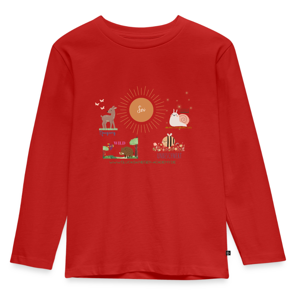 Langarmshirt für kleine Glückskrieger - red