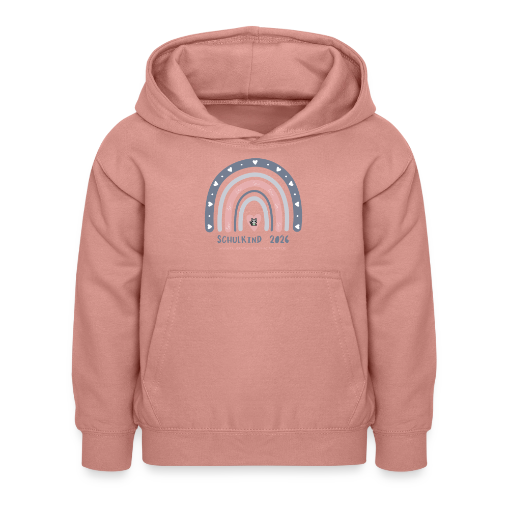 Glückskrieger Hoodie – Schulkind 2026 - dusky rose
