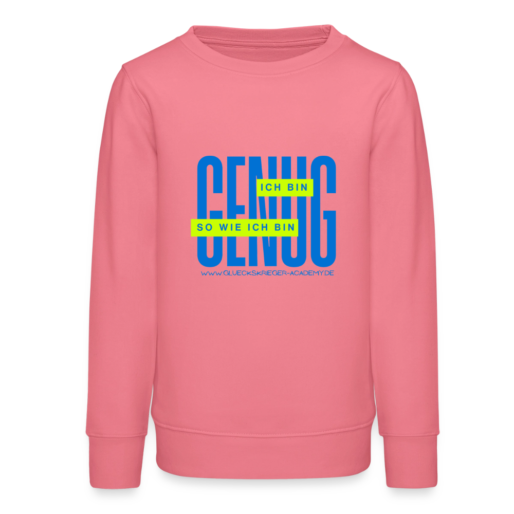 Glückskrieger Teens Pullover – Genug - pink joy 