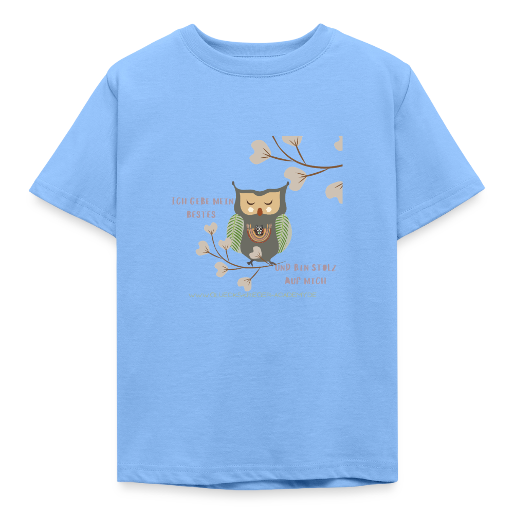 Glückskrieger Kinder T-Shirt – Ich gebe mein Bestes - sky blue