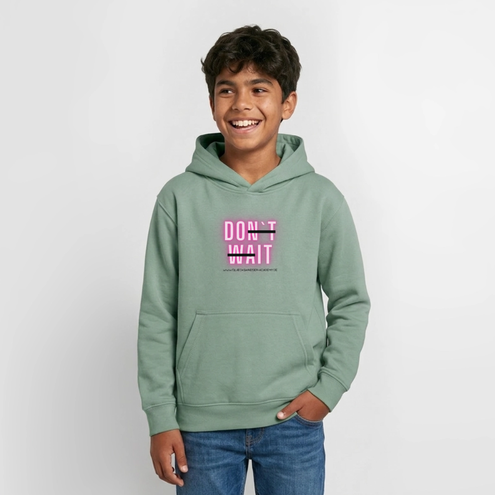 Glückskrieger Hoodie  für Teens– Do it - steel green