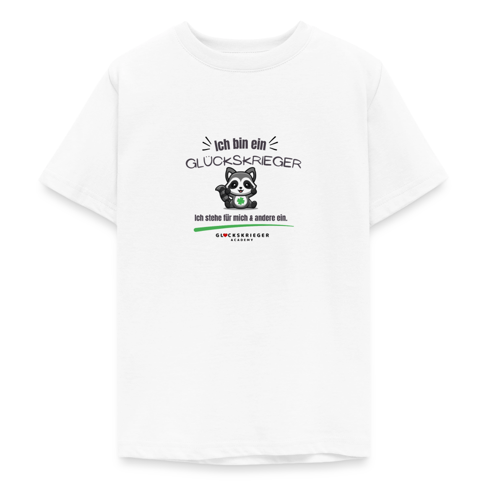 Glückskrieger T-Shirt für Teens – Stark für mich & andere - white