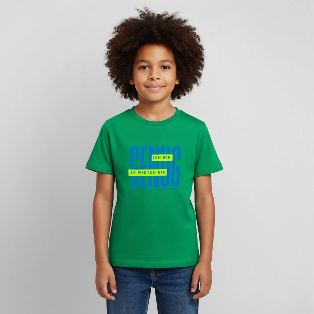 Kinder Shirt - Definition Glückskrieger - kelly green